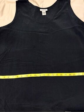 Avenue silk black Scoop Neck Tank